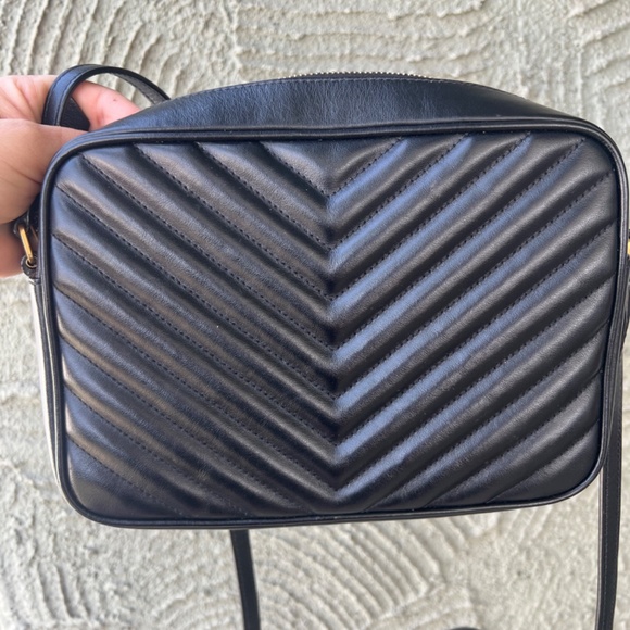 Black YSL Lou Camera Bag (Gold Hardware) - Picture 6 of 11